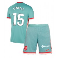 Camisa de Futebol Atletico Madrid Clement Lenglet #15 Equipamento Secundário Infantil 2024-25 Manga Curta (+ Calças curtas)